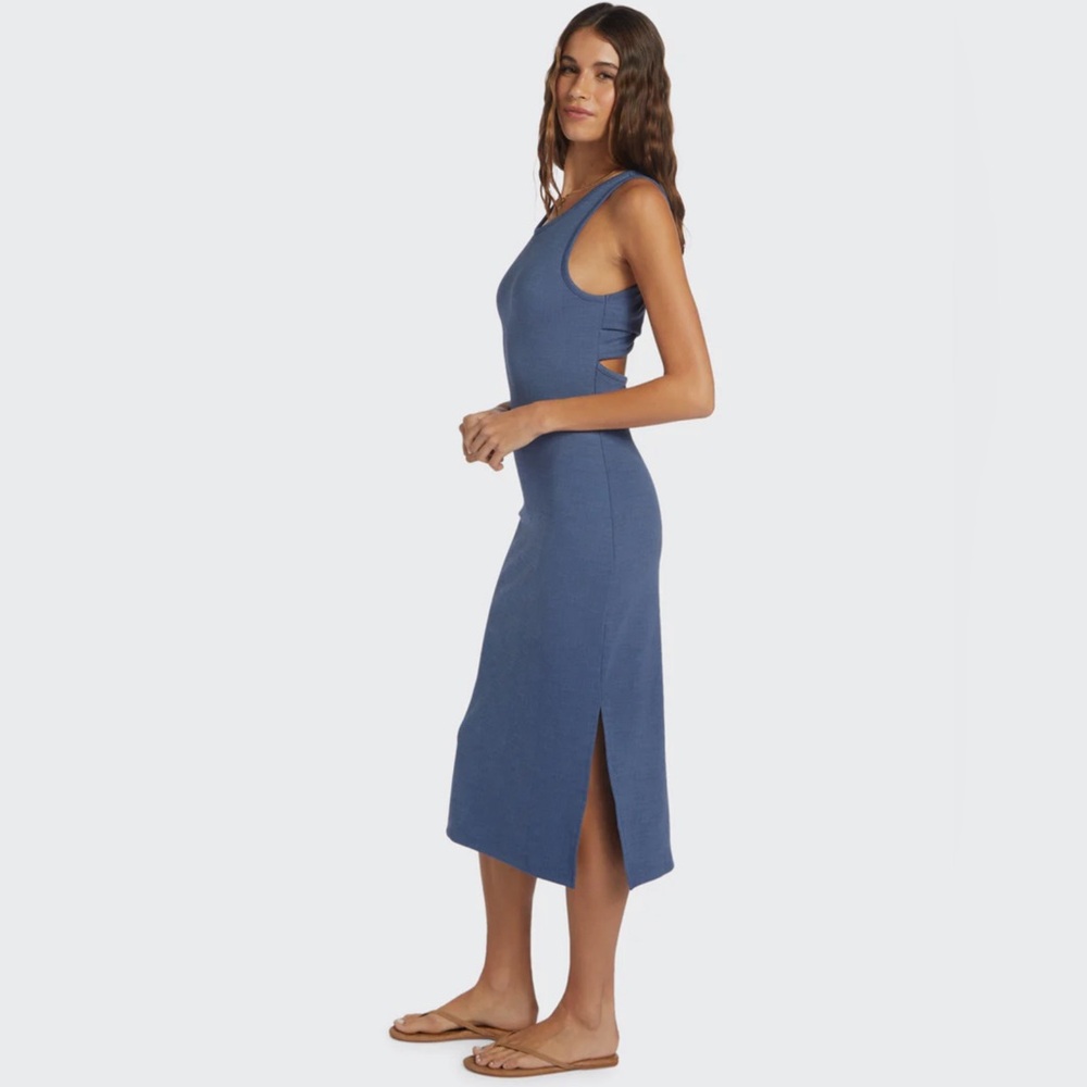 ROXY Summer midi dress in Bijou Blue